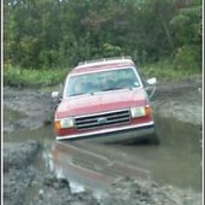 some one with bigger tires left a whole and i found it