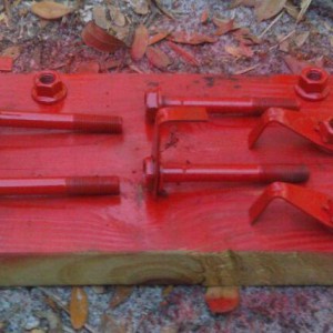 Leaf spring hardware