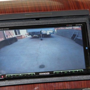 Front camera view (the trailer is in front of my truck)