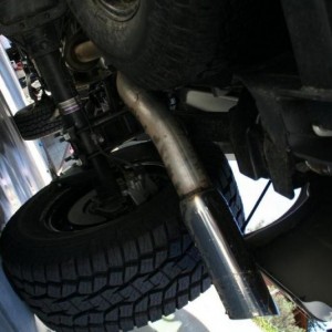 3" Cat back exhaust w/ bullet 13" muffler