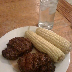 Wife is out of town, that means 2 Steak Dinner!