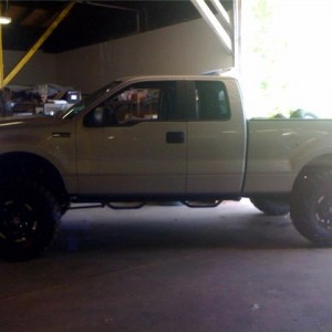 At the shop getting ready to come home