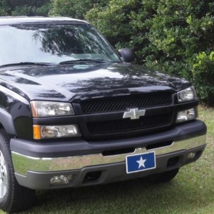 Chevrolet Silverado CCSB 2004 Z71 4wd.  I purchased this aftermarket grille, prepped it, and painted it to match my truck.  I then added the billet bo