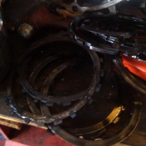 Trans Rebuild 05 Burnt Clutches